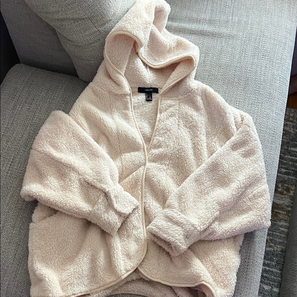 Cozy Cream Plush Jacket